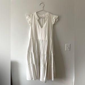 Babydoll Cream Sundress. size L.